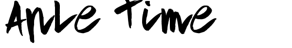 Aple Time font preview